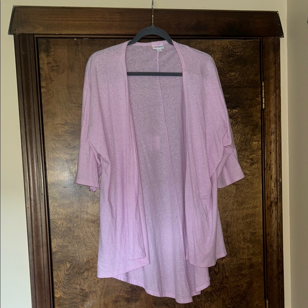 LuLaRoe Pink Cardigan Sweater